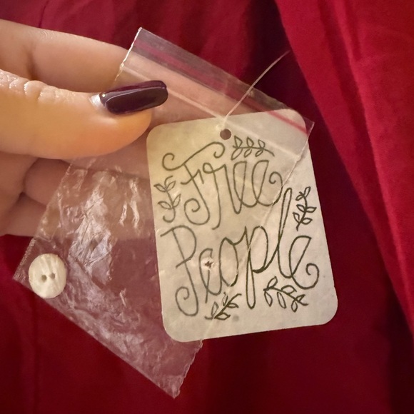 Free People Red Babydoll Dress - Picture 7 of 7